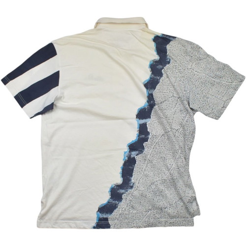 Ellesse Vintage 90s All Over Graphic Polo Tennis Shirt used, size Large