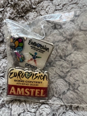 Καρφίτσες Eurovision Athens 2006 σαν καινούργιο, σετ 2 τεμαχίων