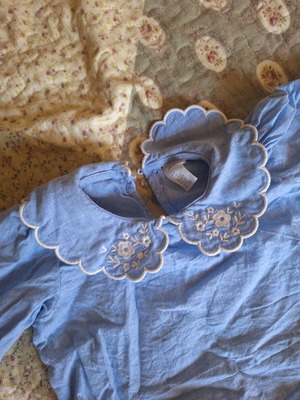 Cotton denim shirt for newborn, like new, H&M baby girl