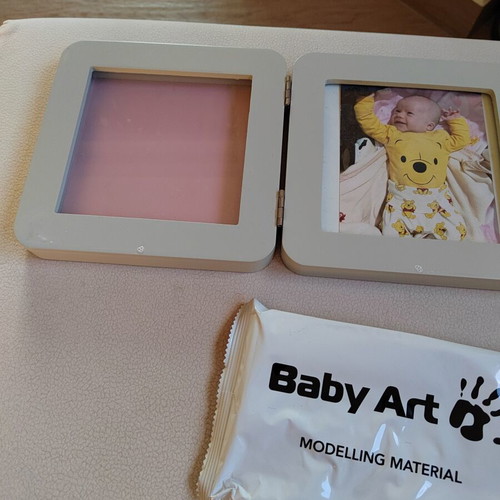 Baby Art frame set like new with baby imprint kit