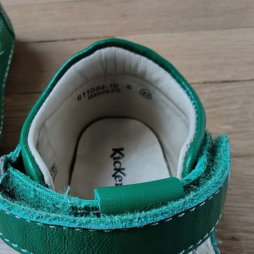 Kickers baby shoes size 22, leather, non-slip sole