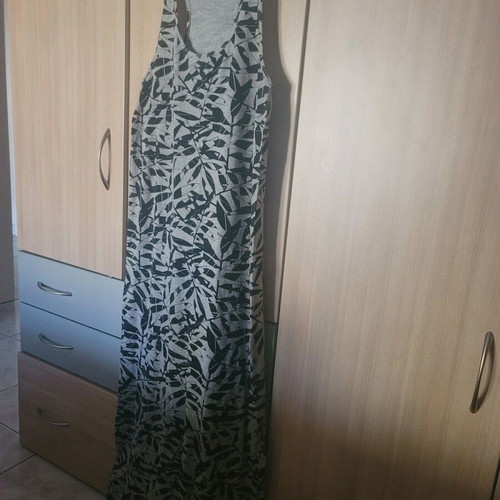 Cotton maxi dress ICHI like new, gray, size M