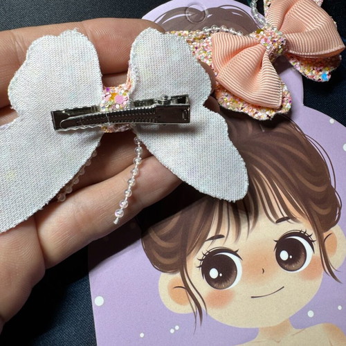 Butterfly hair clips like new, set of 2 pieces