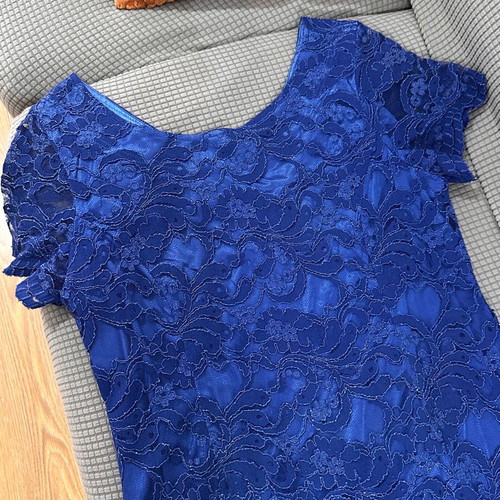 Blue lace dress Assy Fashion like new, evening size 58