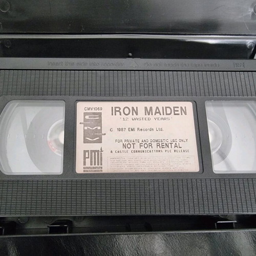 Iron Maiden 12 Wasted Years VHS used, metal