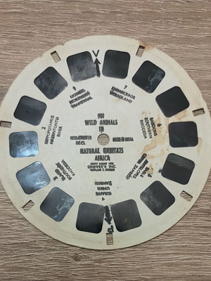 View-Master 3D reel used, Wild Animals in Natural Habitats Africa 1952