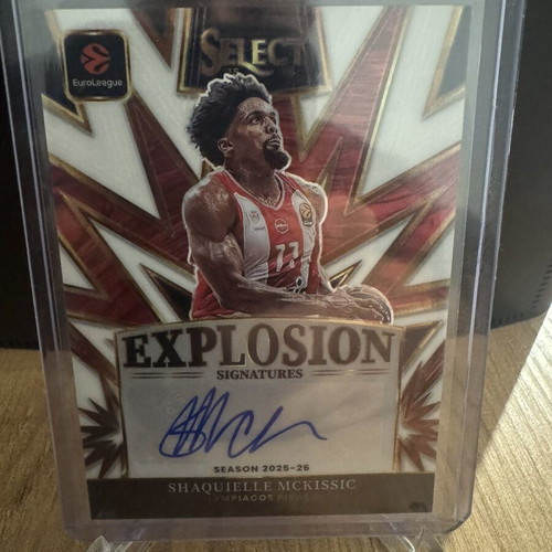 Panini Select Euroleague Shaquielle Mckissic numbered autograph card /49