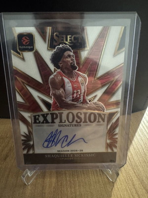 Panini Select Euroleague Shaquielle Mckissic numbered autograph card /49