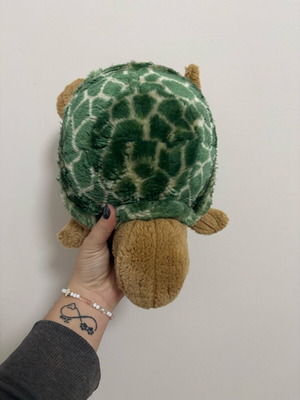 Plush turtle like new, soft medium-sized toy