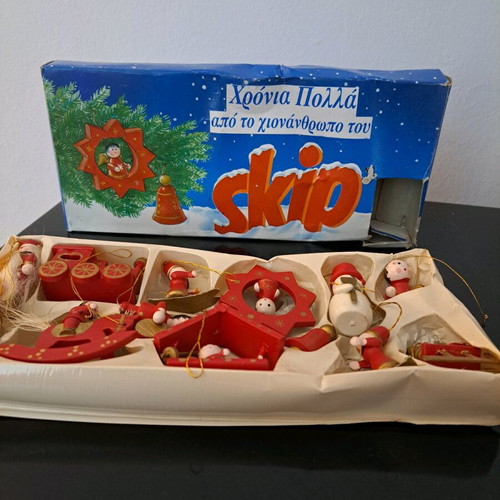 Vintage Skip Christmas ornaments like new with box