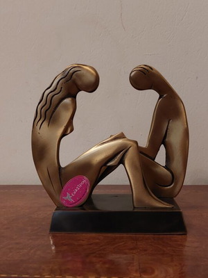Handmade brass sculpture "Couple" by Enastron Crete, new
