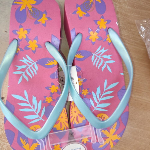 Mitsuko platform flip flops size 38 new, multicolor