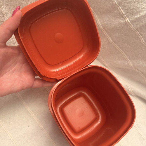 Tupperware Ice Cube Keeper Container 1466 vintage, used
