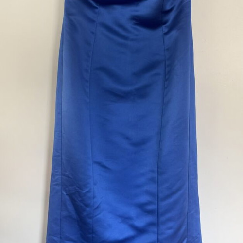 Philemon Haute Couture Satin Long Dress like new, blue, size S