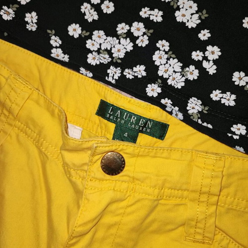 Ralph Lauren women's pants size L like new, yellow
