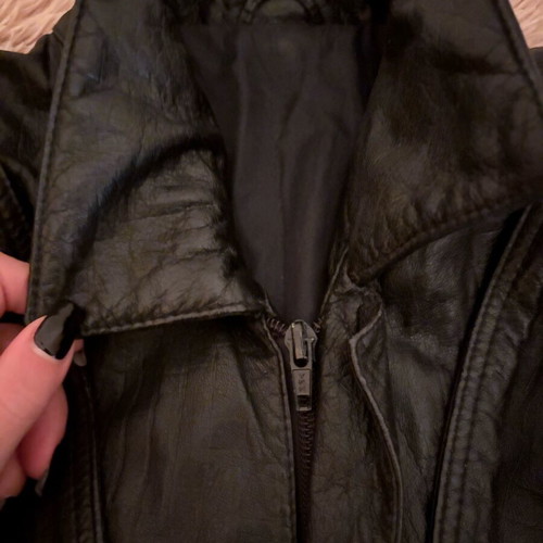 Pelle moda leather jacket like new, black, size L