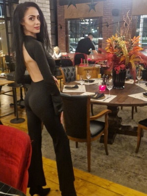 Abercrombie & Fitch black bodycon jumpsuit like new