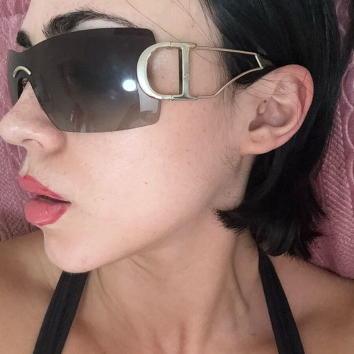 Christian Dior Diorly2 sunglasses like new, purple vintage