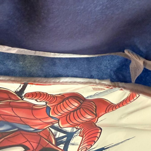 Spiderman kids backpack new, transparent blue