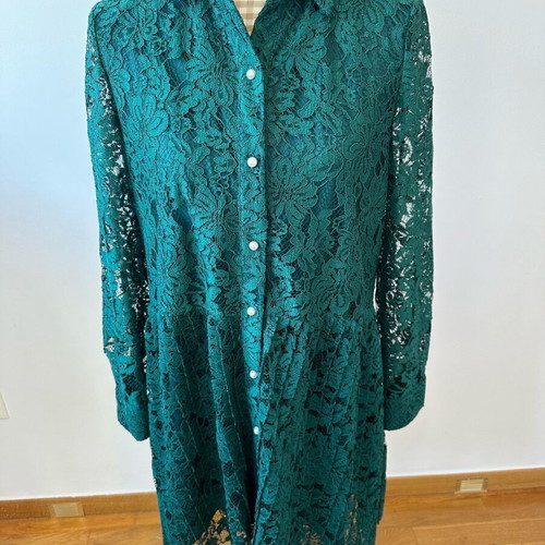 Zara dress new emerald lace medium