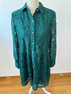 Zara dress new emerald lace medium