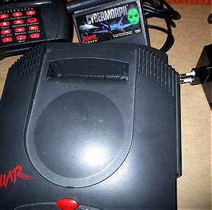 Κονσόλα Atari Jaguar + χειριστηριο + κασέτα Cybermorph