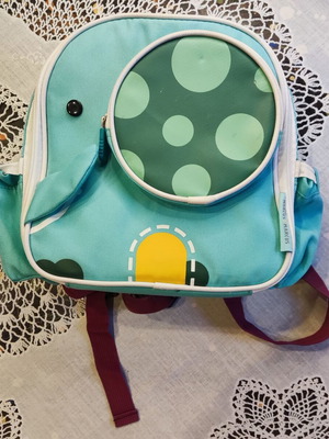 Marcus and Marcus Blue Insulated Elephant Backpack used for Kindergarten