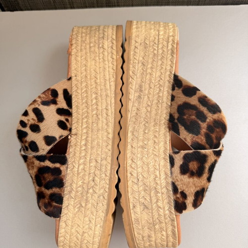 Platform shoes used, size 39, brown