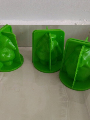 German molds for making gnomes and elves new, vintage