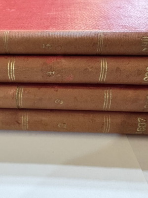 To Asty 1887-1890, four bound annual volumes by Anninos