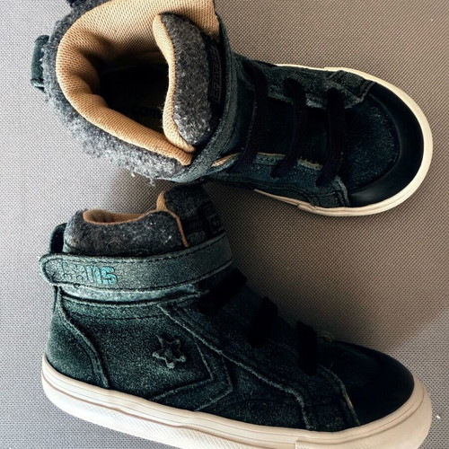 Converse boots used for boys, size 25-27, gray and green