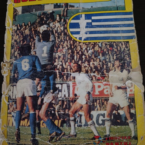 Panini Football 81 Album used with 180 stickers