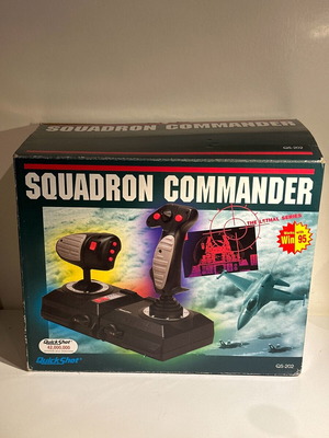 Squadron Commander Quickshot QS-202 vintage joystick like new for Windows 95
