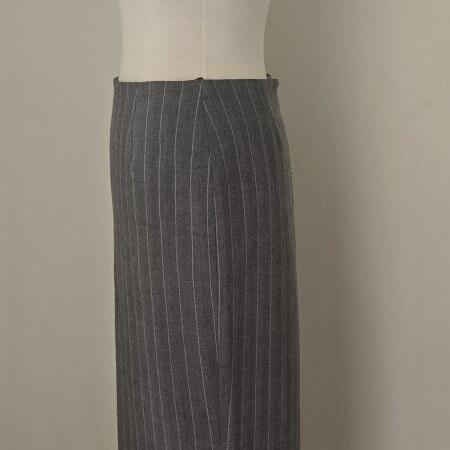 Lola Pencil Skirt Used Gray Striped Size 36 S