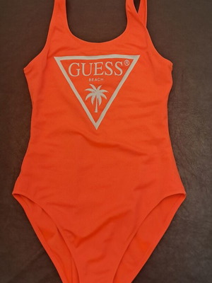 Guess Girls' One-Piece Swimsuit like new, orange, size 14