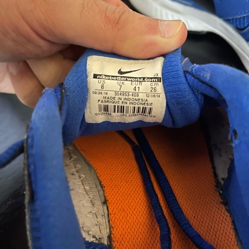 Nike blue athletic shoes like new, size 41