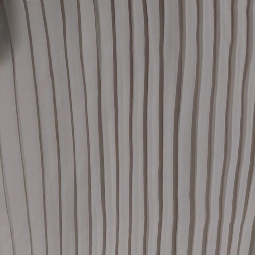 White skirt with 1.5 cm pleats, used, handmade