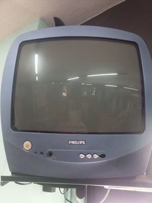 Τηλεοράσεις Philips μεταχειρισμένες, σε μπλε ραφ χρώμα, σετ 2 τεμαχίων