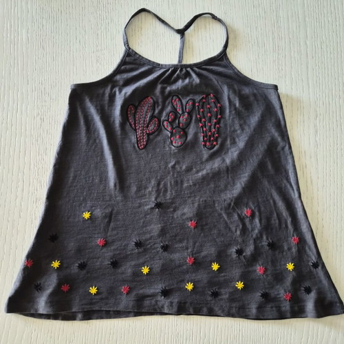 Boboli summer blouse with cactus embroidery for 12-year-old girl, like new