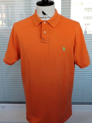 Polo Ralph Lauren Orange Custom Fit Short Sleeve Polo Shirt XL