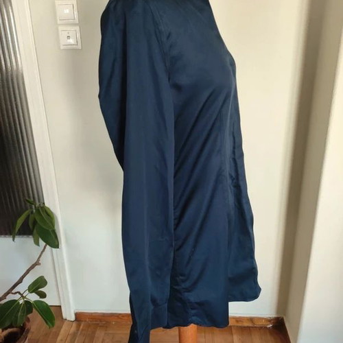Chico's dark blue cotton shirt like new, size S