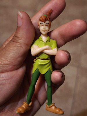 Peter Pan Bullyland figure used, collectible, 10cm tall