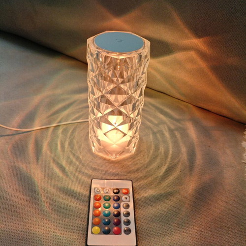 Led touch decorative lamp with color change and remote like new