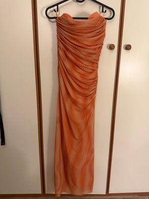 open lace back dress Strappy-Back One-Shoulder Long Prom Dress main image 1