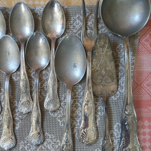 Alfred Pollak silver-plated cutlery set, 45 pieces