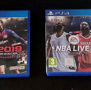Pro Evolution Soccer 2019 NBA LIVE 2018 και Metal Gear Solid 5 Ground Zeroes για ps4!