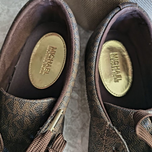 Michael Kors sneakers size 41 used, brown and gold