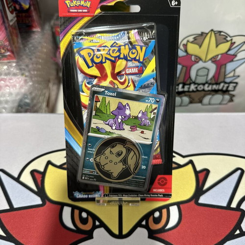Chaos Rising Checklane Blister Sealed Toxel Promo Pokemon Card