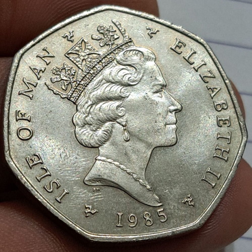 Isle of Man 50 Cents 1985 Christmas Commemorative Coin new