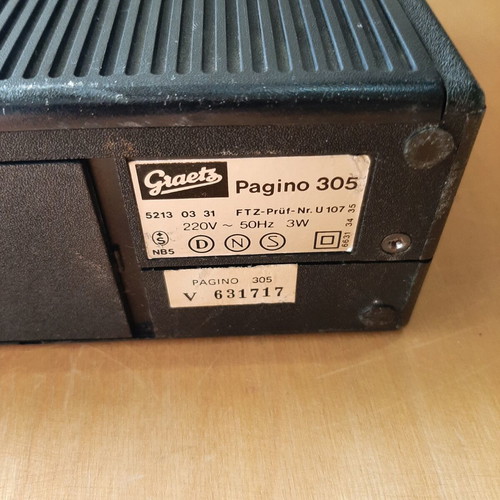 Graetz Pagino vintage portable transistor radio used, 1970s German